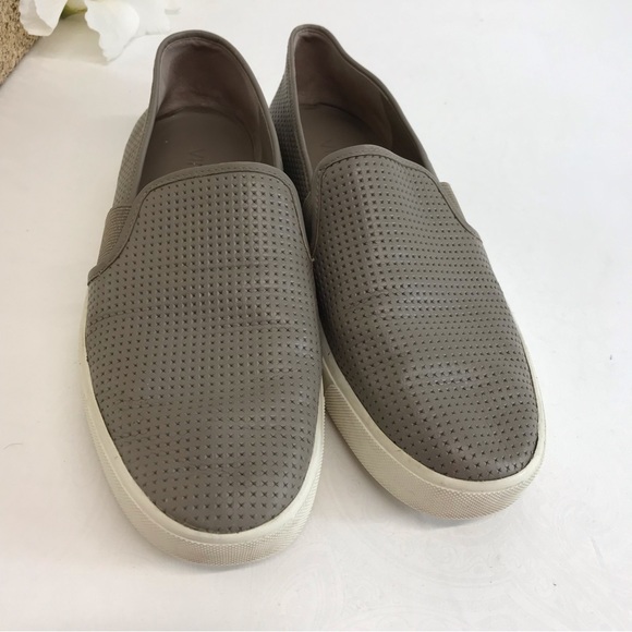 Vince | Blair Perforated Leather Slip on Sneaker Sz 7.5 - Picture 9 of 11